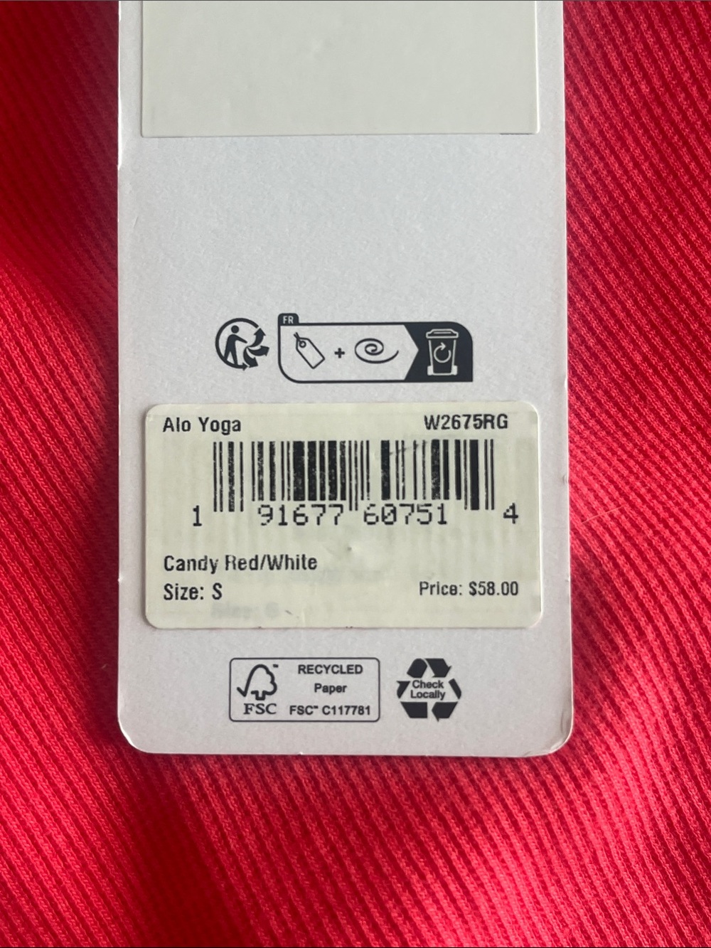 ALO Yoga Aspire Tank - Candy Red - Picture 4 of 4